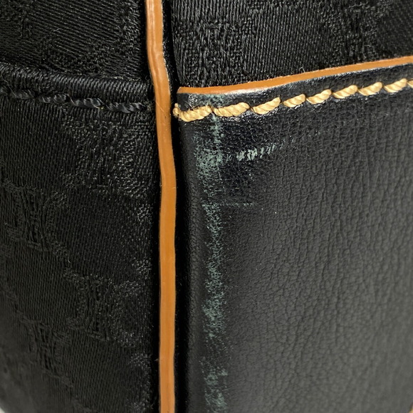 Celine Macadam Pattern Canvas Handbag Black - Picture 4 of 6